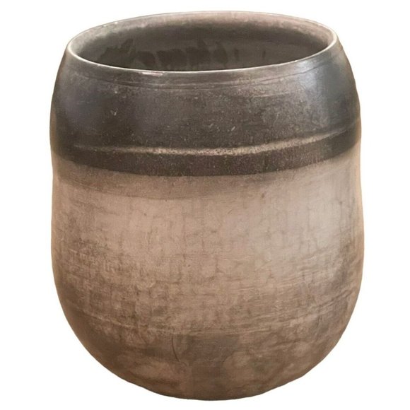 Michael Welliver Pottery Raku Art Signed Studio Vessel Kitchen Office Unusual - Picture 6 of 16